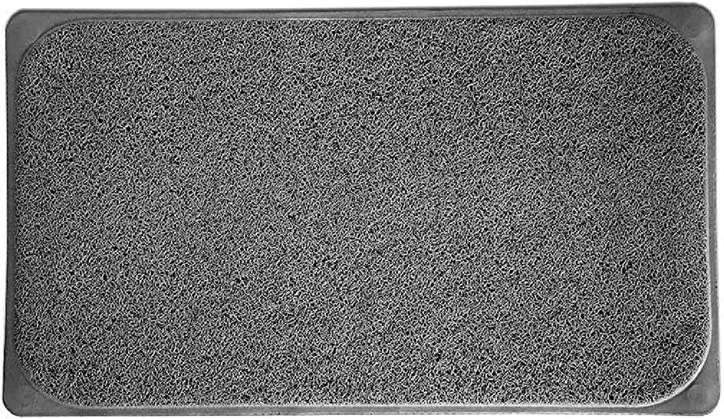 Homestyle Premium Spa Quality Woven Loofah Non Slip Bathtub Shower Mat Jumbo 27" x 17" Black