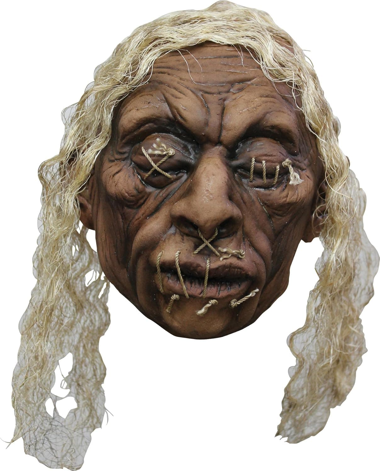 Ghoulish Scary Ancient Amazonian Shrunken Head Party Decoration Latex Halloween Prop