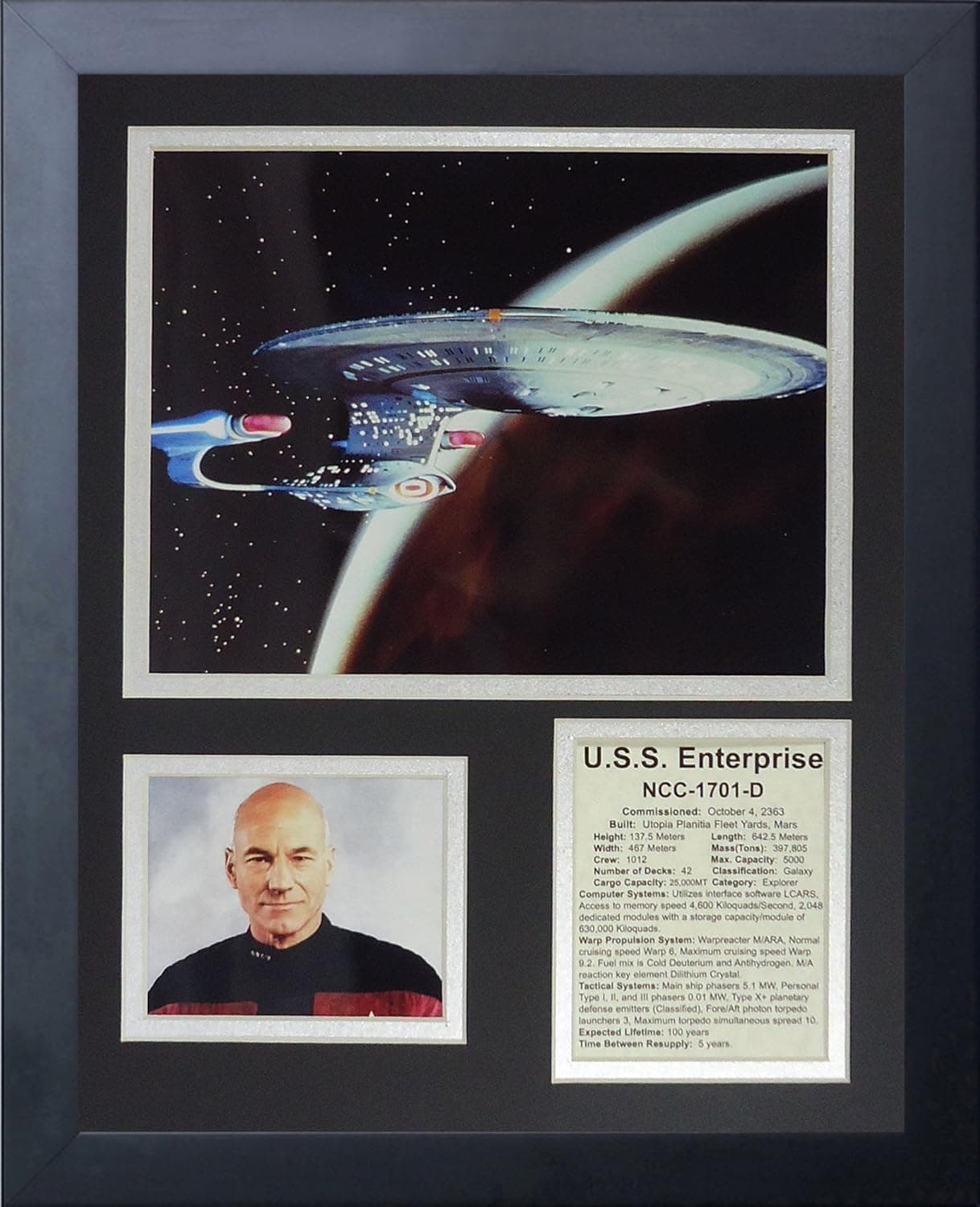 Legends Never Die "Next Generation Ship" Framed Photo Collage, 11 x 14-Inch