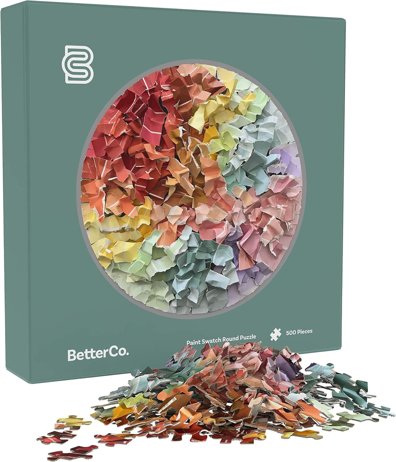 BetterCo. Paint Swatch Rainbow Puzzle, Jigsaw Tiles for Arts and Craft, Recreation Toy for Kids and Adults, Home Room Office Decor, Assorted Gradient Colors - 1000 Pieces Box Set