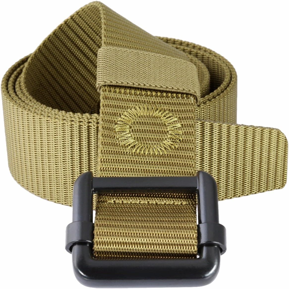 squaregarden Tactical Duty Belts for Men, Military Style Nylon Web Belt with Metal Buckle