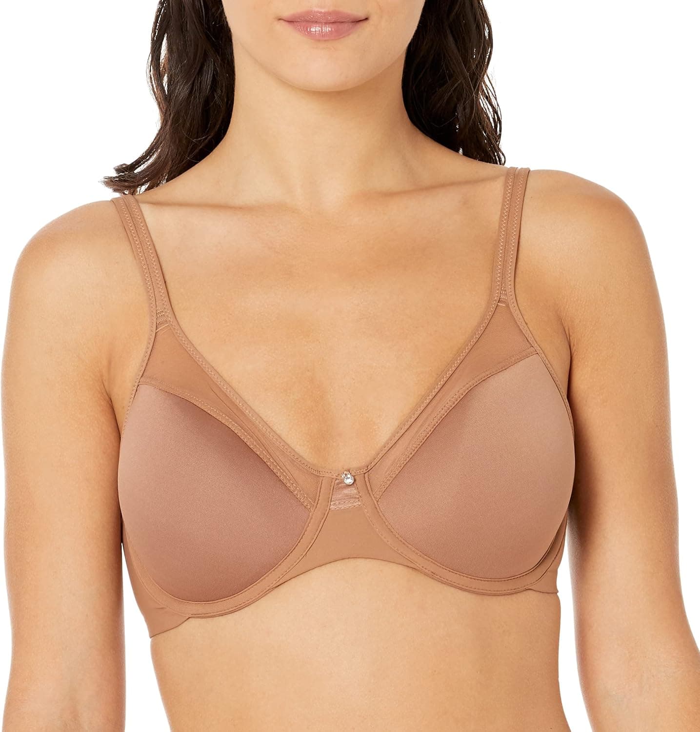 Bali womens One Smooth U Ultra Light Bra, Underwire T-Shirt Bra, Convertible Straps, DF3439
