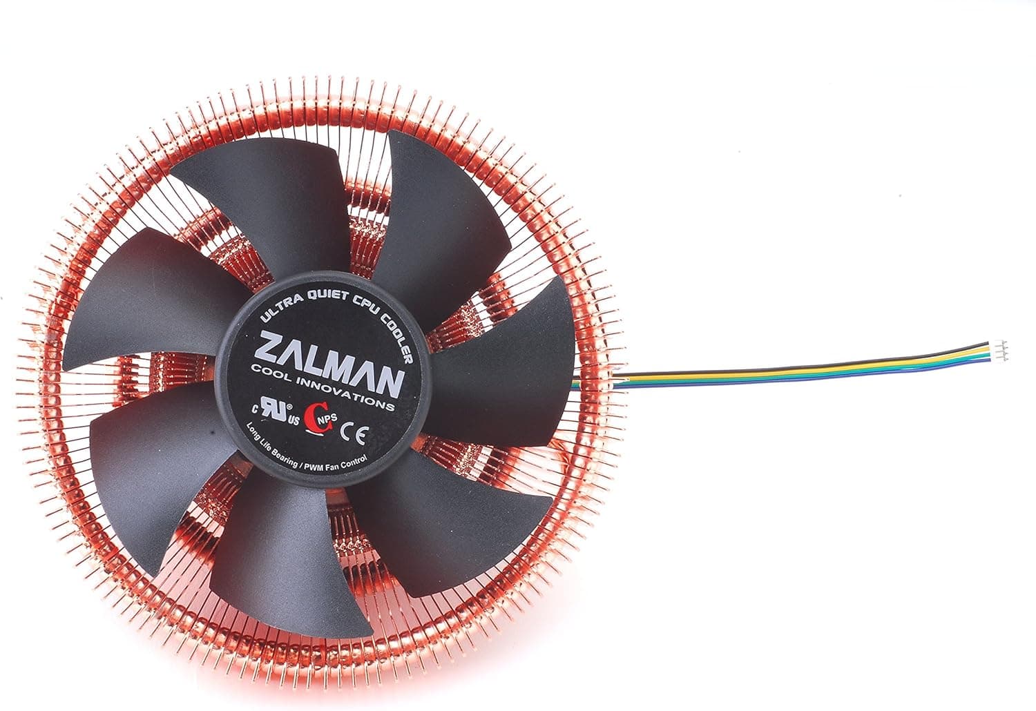 Zalman CNPS8900-Quiet Low Profile CPU Cooler w/Ultra Quiet 110mm Fan, 60mm Height Slim Fit for ATX ITX mATX Computer Case, Copper Heat Pipes, Long Life Bearings, 4-Pin PWM (Fits Intel & AMD)