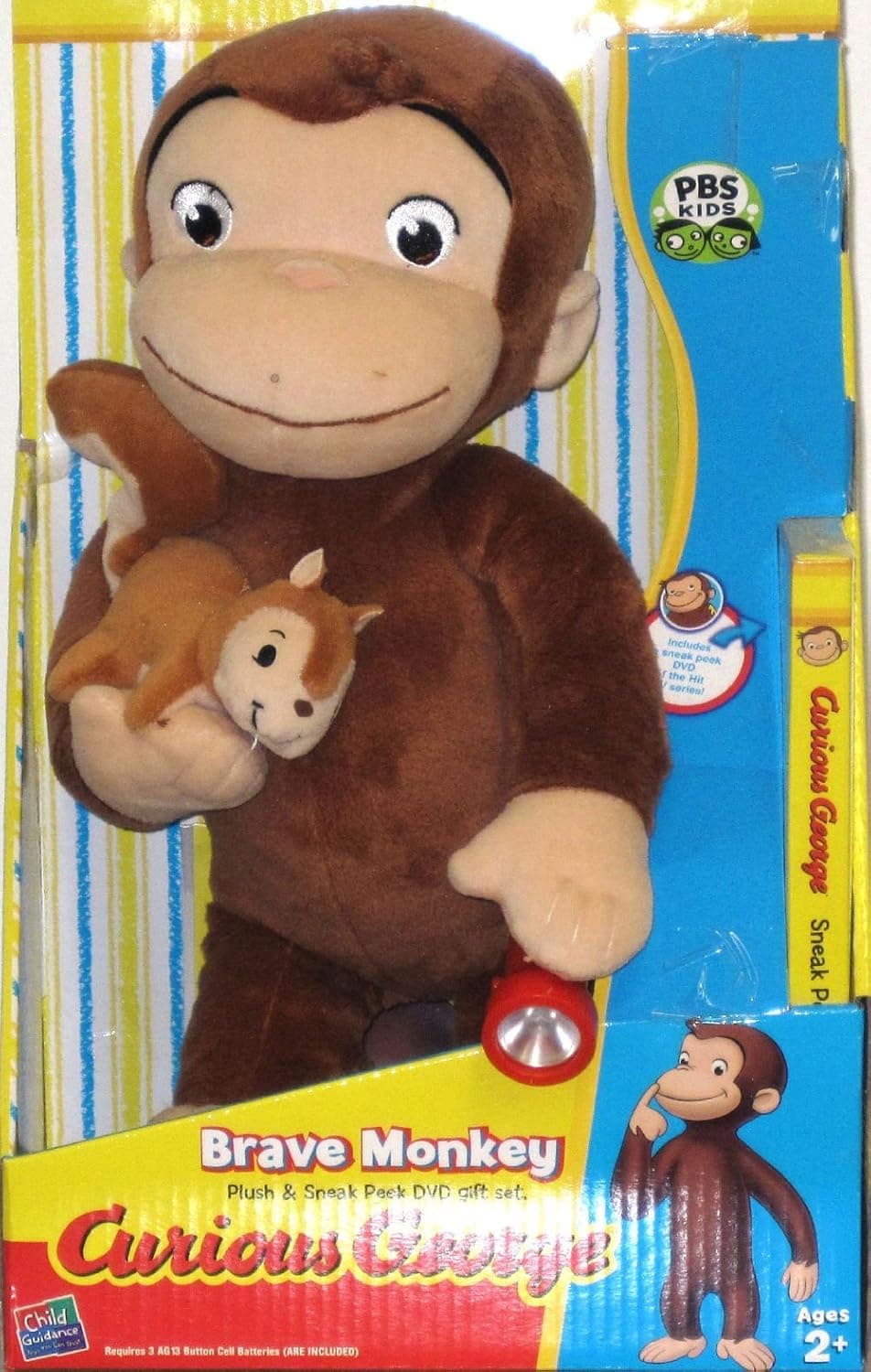 Curious George Brave Monkey Huggable Plush
