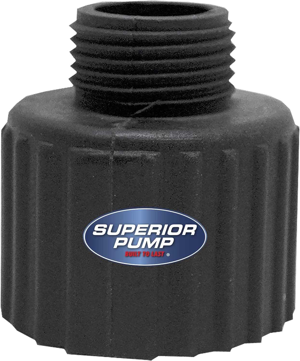 Superior Pump 99006 Garden Hose Adapter, FIP to 3/4" MIP, Black