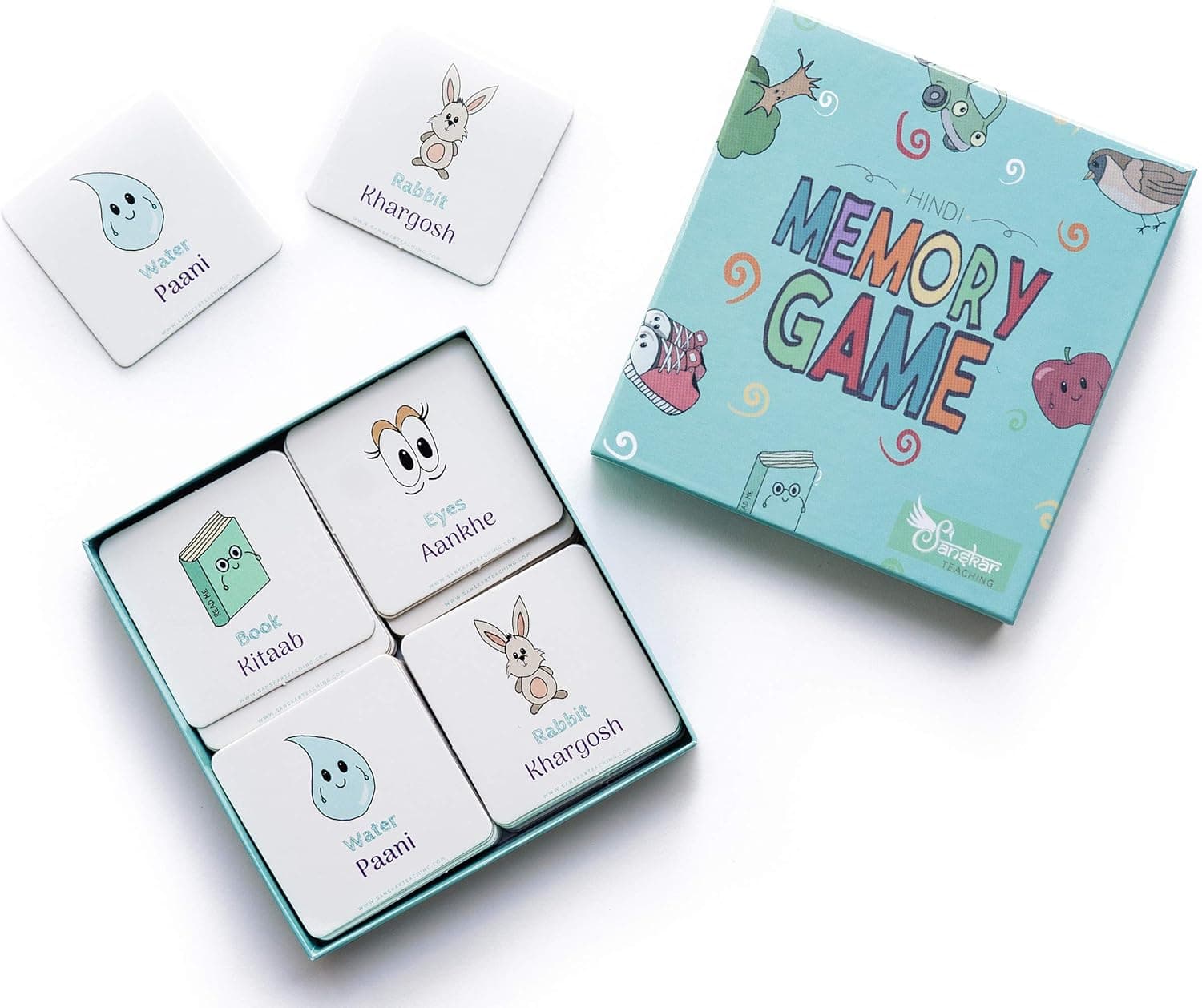 Sanskar Teaching Hindi Memory Game, Best Way to Learn Hindi, Hindi Words for Kids