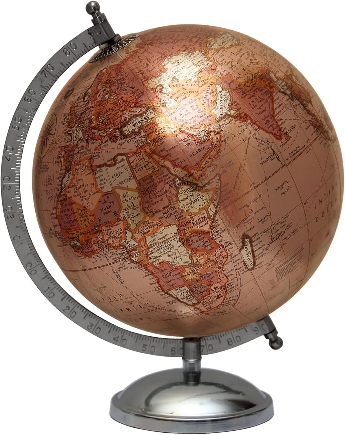 World Map 8 Inches Diameter Globe Handmade Office Home Decor Decorative Tabletop Antique Globes