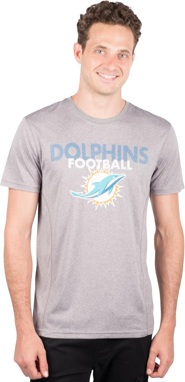 Ultra Game NFL Men's Moisture Wicking Athletic Performance Active T-Shirt