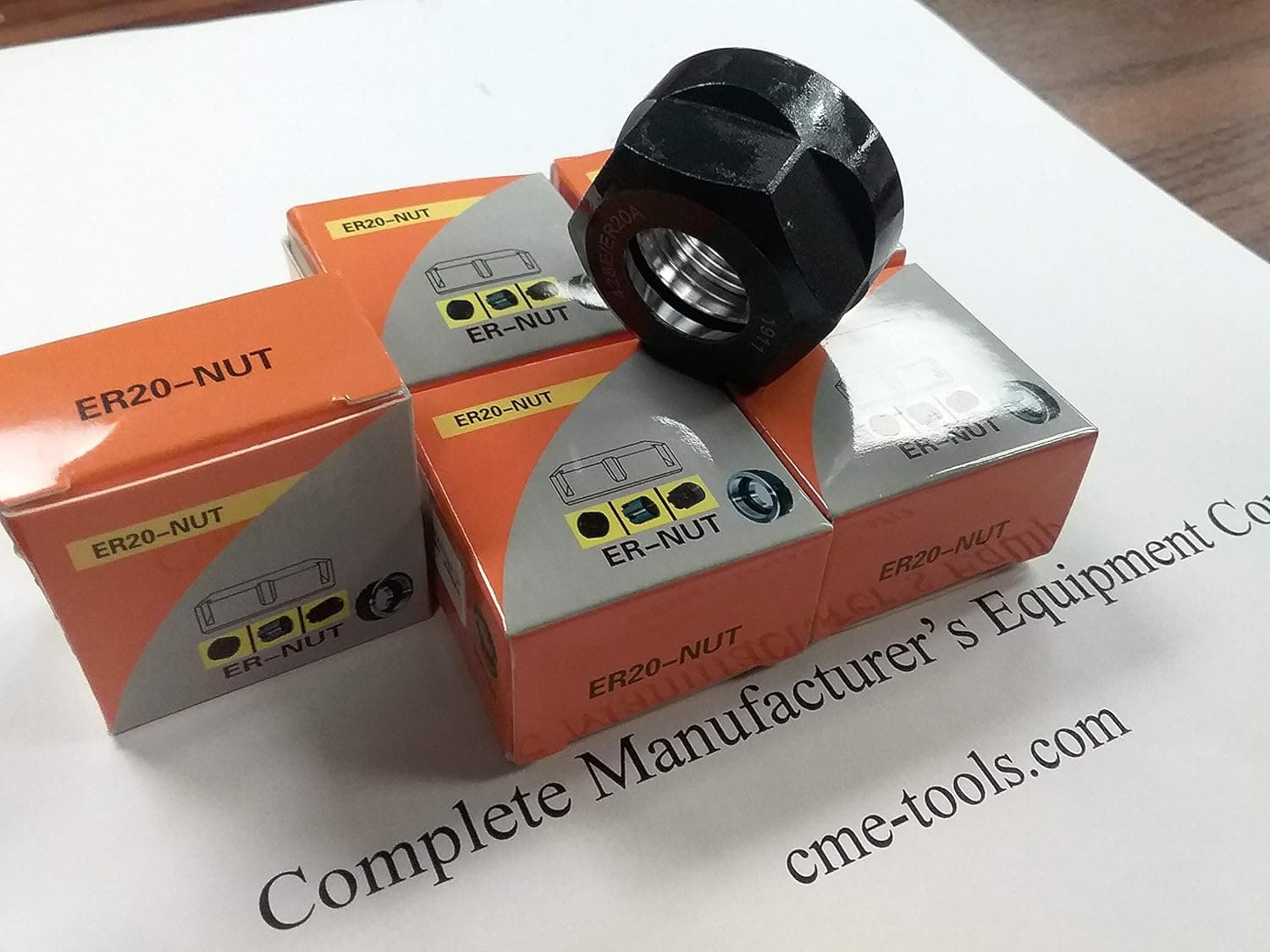 5pcs ER20 Nut for Clamping collets, Balanced to G2.5/25000rpm-NUT-ER20-G25-New