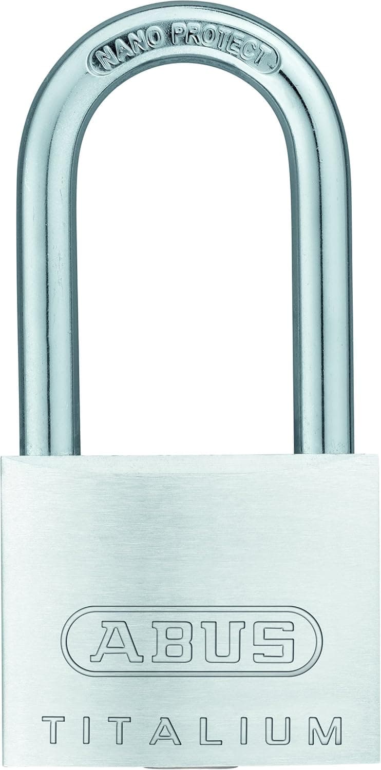 ABUS 64TI/40HB40 KD C 64TI Titalium Aluminum Alloy Padlock Keyed Different-Nano Protect Steel Shackle