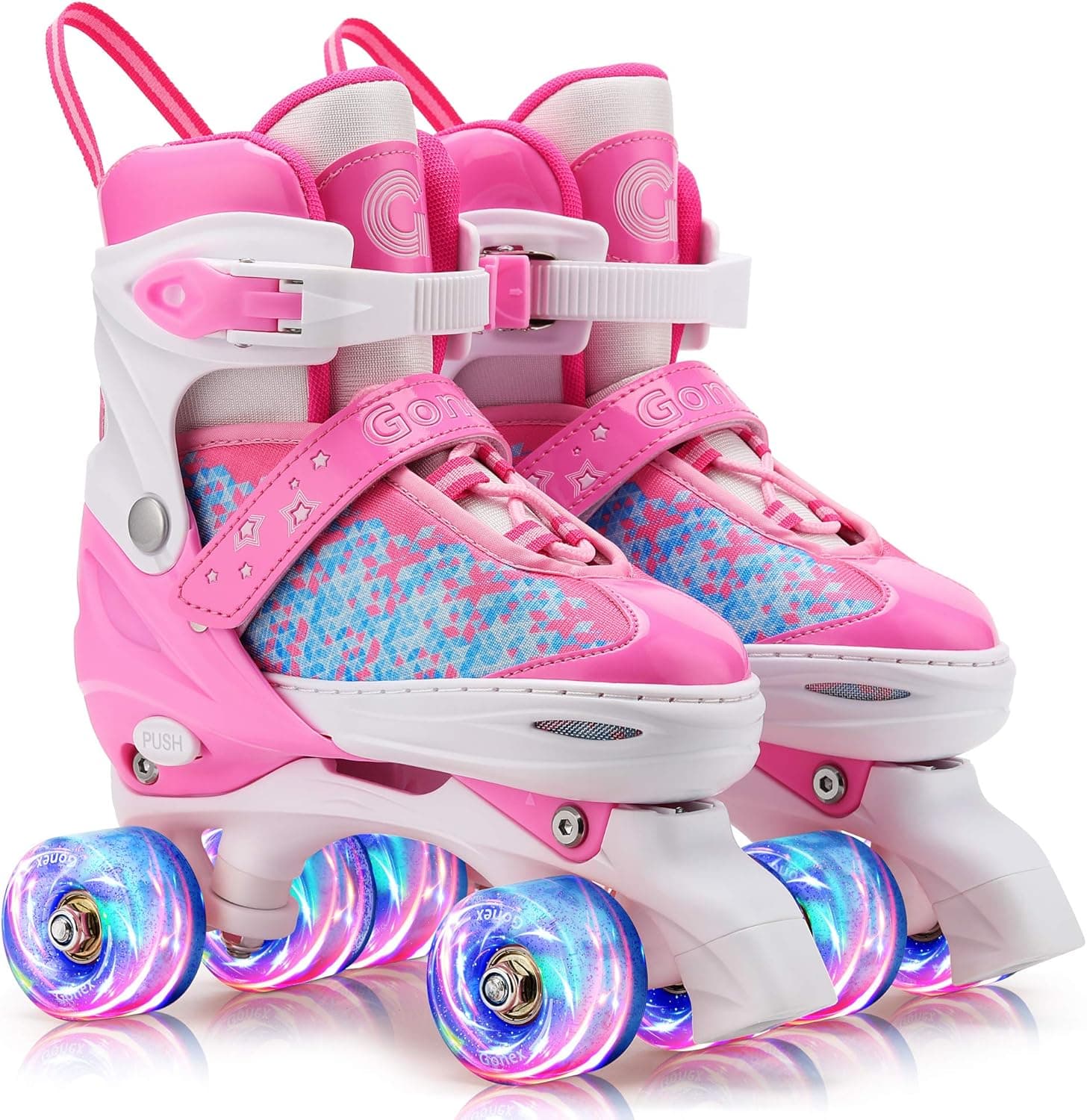 Gonex Roller Skates for Girls Kids Boys Women with Light up Wheels and Adjustable Sizes for Indoor Outdoor