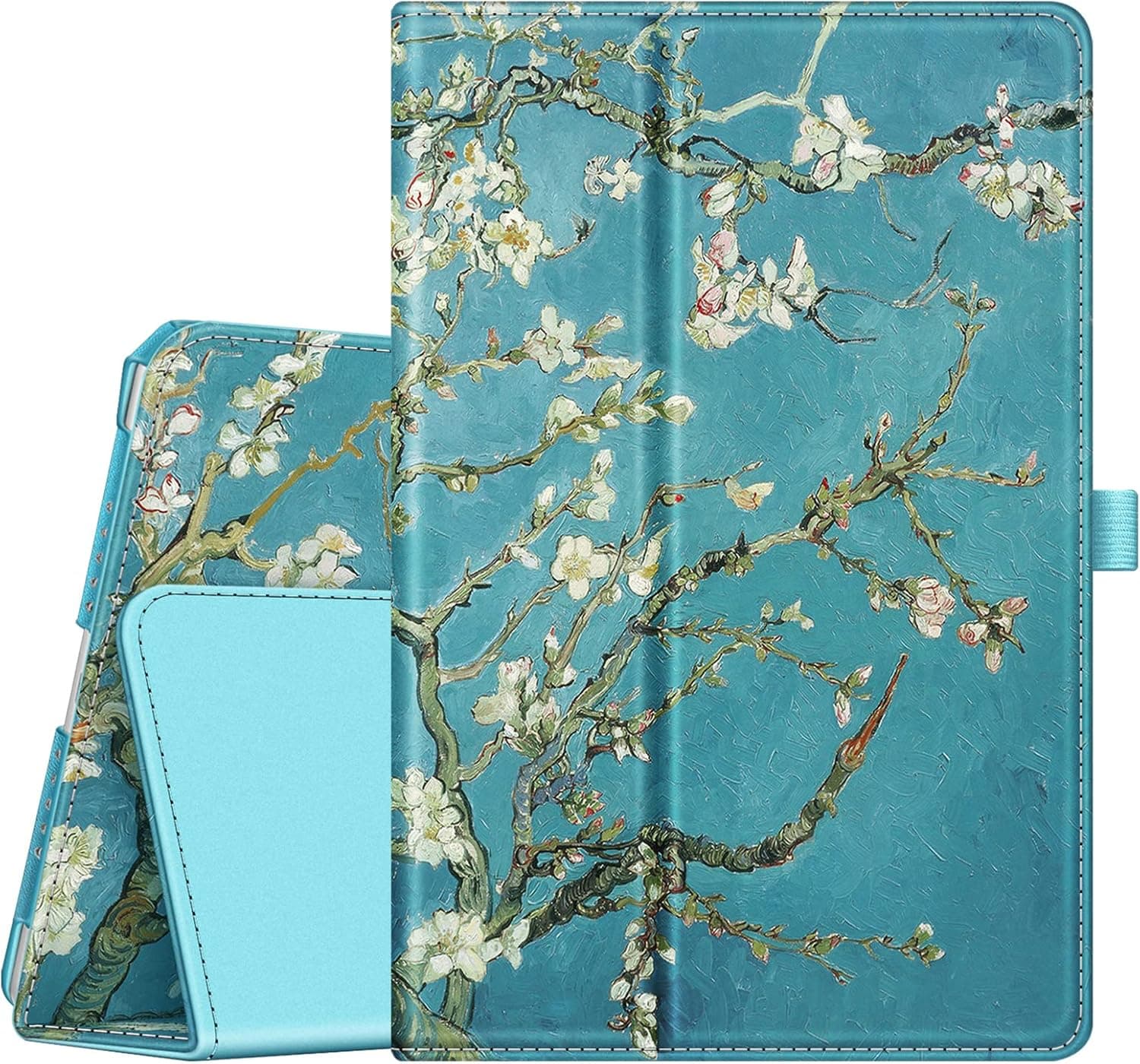 Fintie Folio Case for iPad Air 2 - Premium Vegan Leather Slim Fit Case Smart Stand Protective Cover Auto Sleep/Wake Feature for iPad Air 2, Blossom