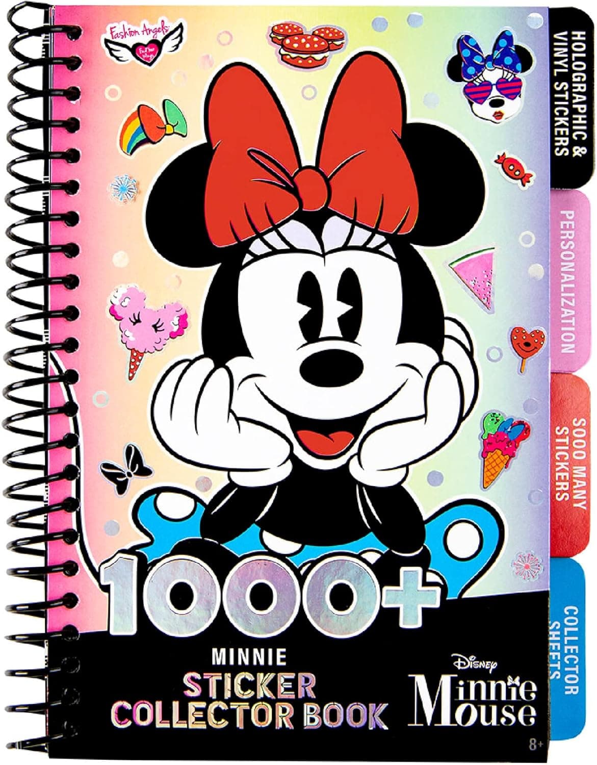 Fashion Angels Disney Minnie Mouse 1000+ Collectible Stickers Book - Decorate Cell Phones, Lockers, School Supplies, Water Bottles, Gifts, Birthday Cards for Teachers, Kids, and Girls Ages 8 and Up