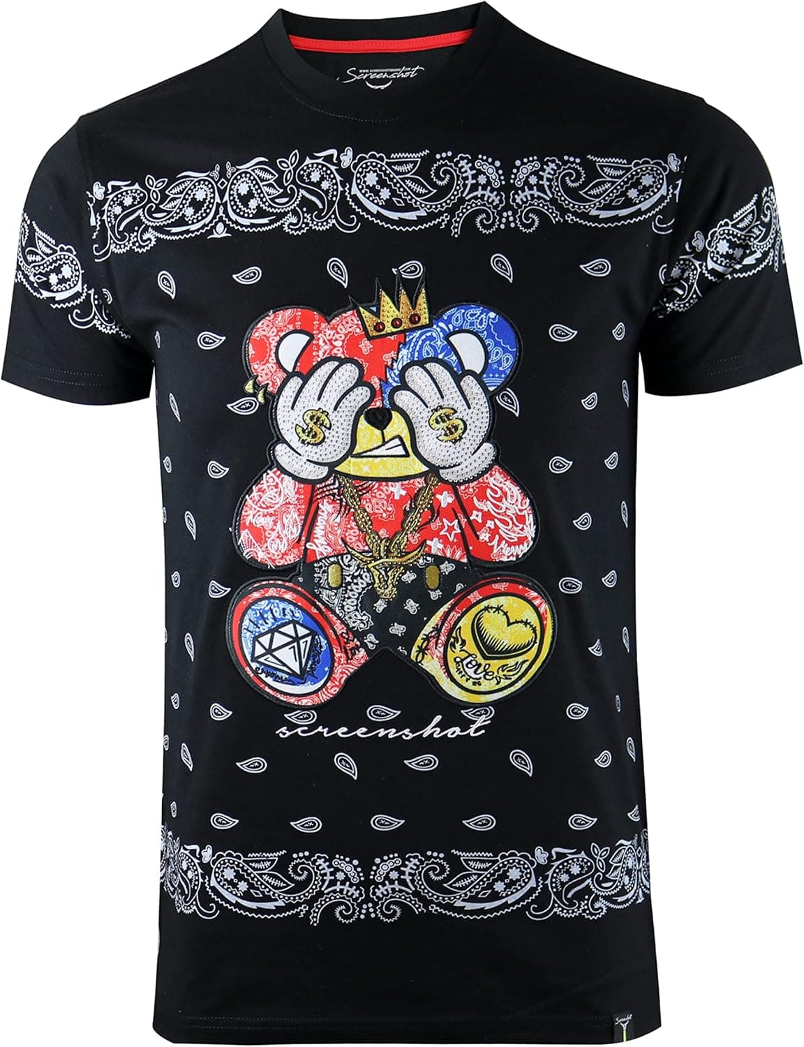 SCREENSHOT Mens Hipster Hip-Hop Premium Technique Designer Tees - Stylish Urban Streetwear Latest NYC Fashion T-Shirts