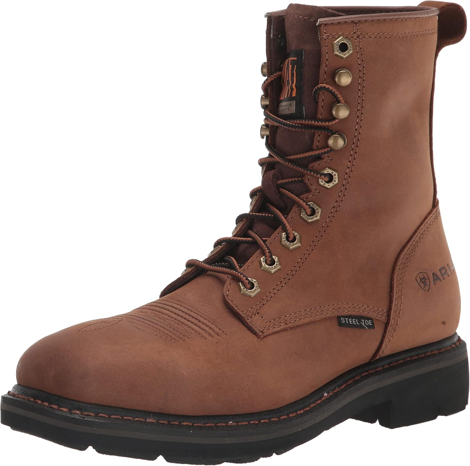 ARIAT Men's Cascade 8" Wide Square Toe Work Boot Western