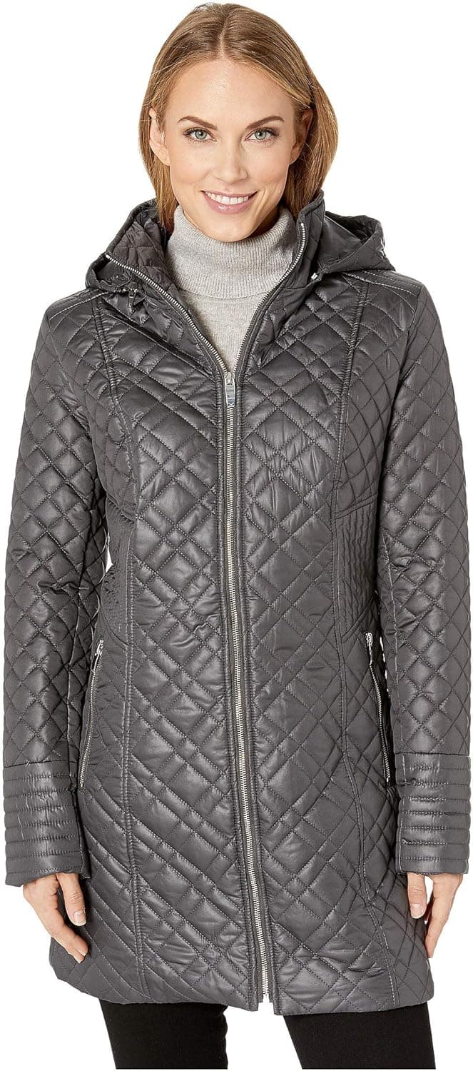 VIA SPIGA Multi Quilt Hooded