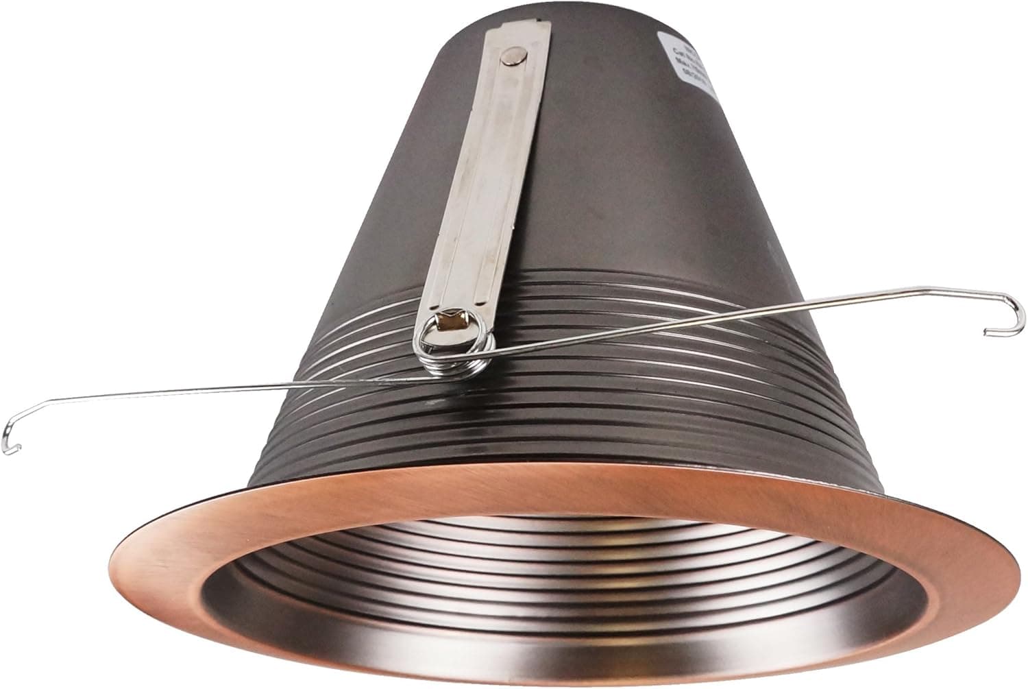 NICOR Lighting 6 inch Bronze Airtight Cone Baffle Trim, Fits 6 inch Housings (17550ABZ)
