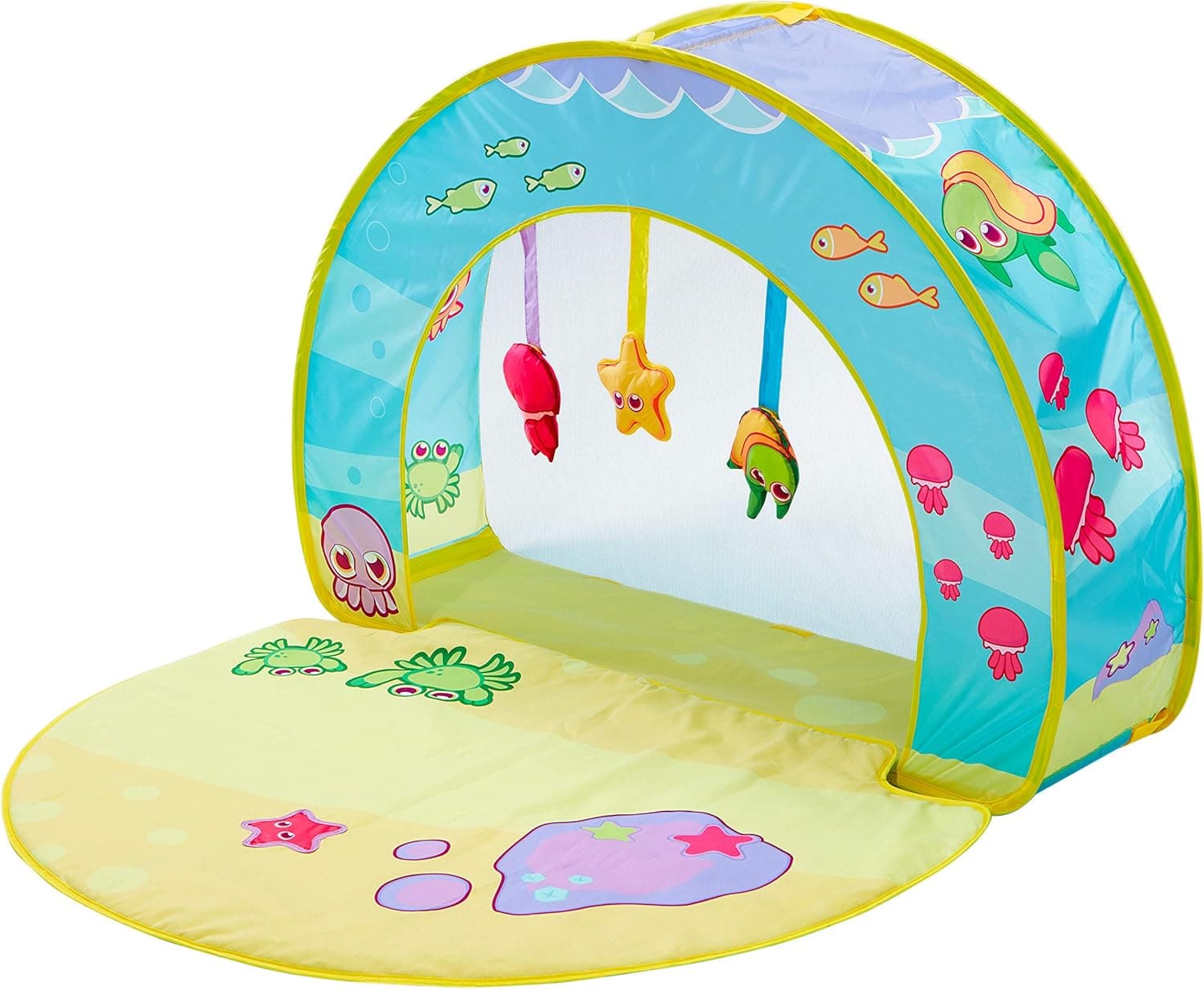 Pop N Fun 2 in 1 Baby Gym & Ball Pit - for Ages 0-36 Months | Lie and Play or Sit and Play - Pops Up in Seconds