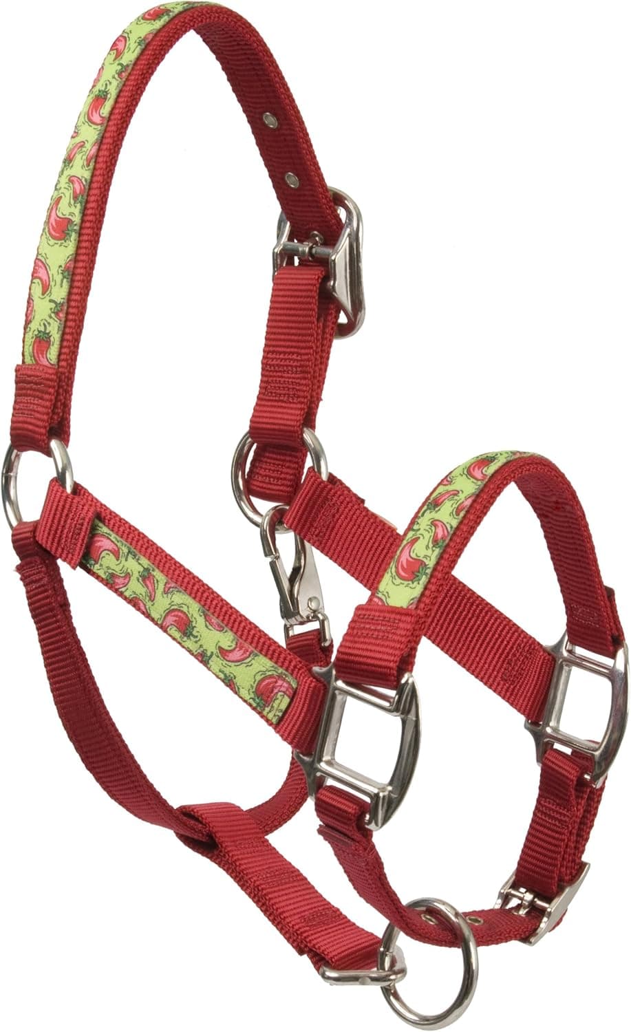 Red Haute Horse HP1403 A Equine Elite Horse Halter, Hot Peppers