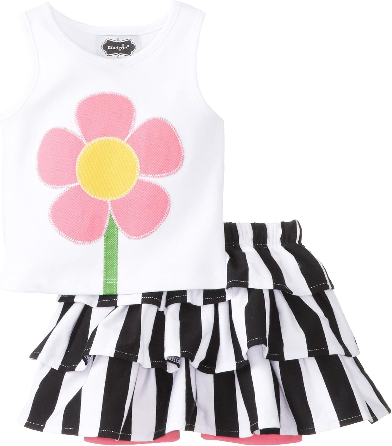 Mud Pie Baby-Girls Newborn Flower Skirt Set