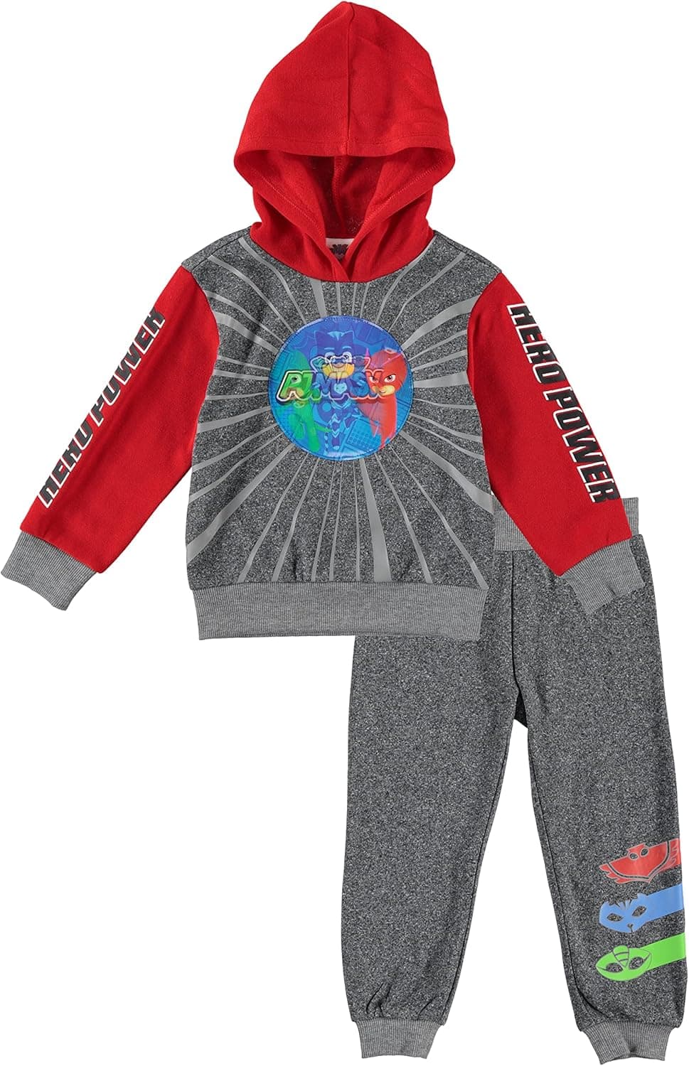 PJ Masks Boys' Pullover Hoodie Sweatshirt and Jogger Sweatpants Clothing Set