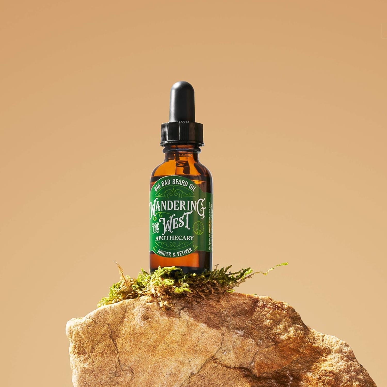 Wandering The West Apothecary Big Bad Beard Oil iConditioner Softener, Juniper & Vetiver, Softens, Strengthens and Promotes Beard & Mustache Growth 1 Ounce