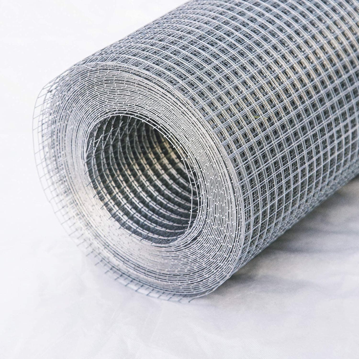 Hardware Cloth Galvanized Wire Mesh: 48 in x 100 ft Garden Welded Fence Roll 1/4 inch Square Mesh 23 Gauge Chicken Rabbit Snake Cage Heavy Duty Welding Fencing