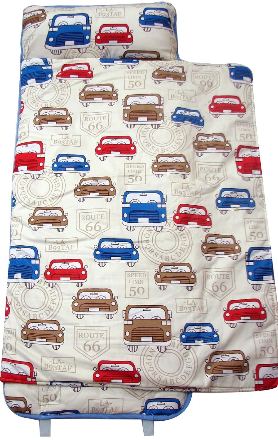 SoHo A-Z Alphabet nap mat for toddler preschool day care with pillow lightweight rolled nap mats