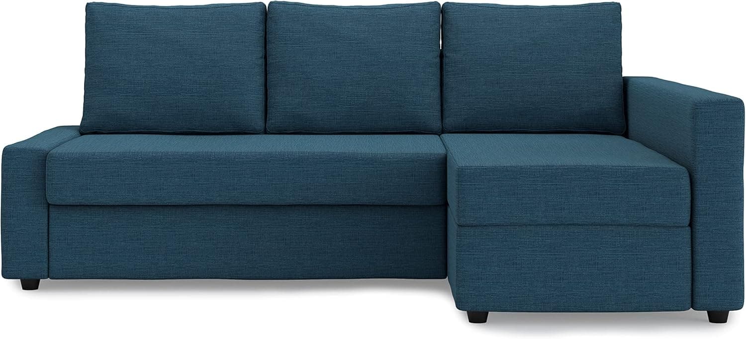 MASTERS OF COVERS Snug Fit Friheten Slipcover for The IKEA Friheten with Chaise Corner Cover, Sofa Bed Cover, Sectional Slipcover Replacement (Navy Blue)