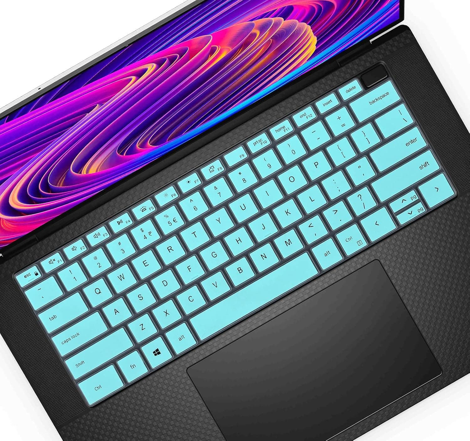 Keyboard Cover for Dell Precision 5770 5570 5760 5560, XPS 17 9730 9720 9710 9700 & XPS 15 9530 9520 9510 9500, Precision 5770 5760 Keyboard Skin Protector - Mint