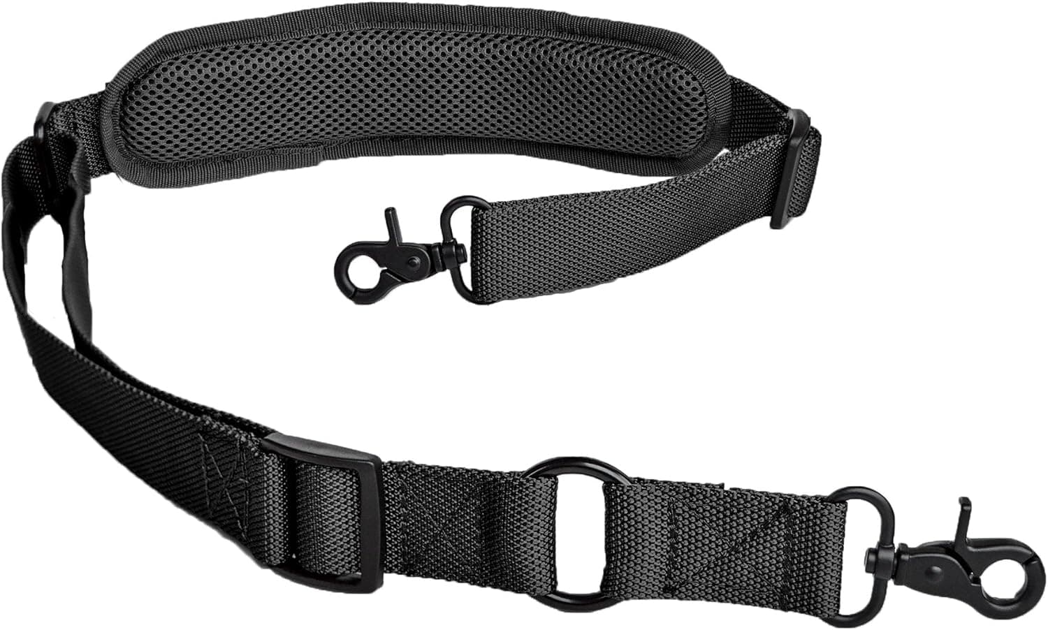 LANHE TACTICAL 2 Point Rifle Sling with Shoulder Pad Quick Adjustable Gun Strap Multi-Use Two Point Sling (Black)