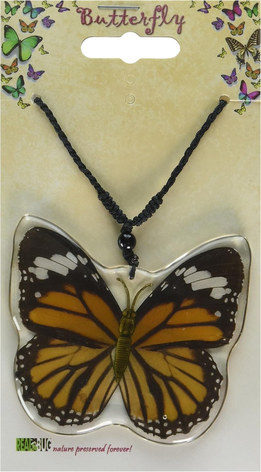 REALBUG Common Tiger Butterfly Wing Necklace