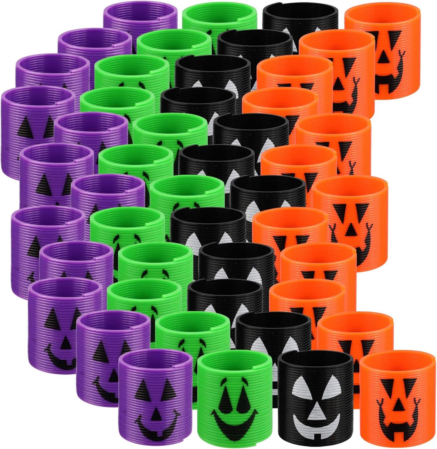 Pack of 48 Magic Springs for Halloween Party Favors,Mini Magic Springs Toys for Kids-Perfect for Trick or Treat Party Supplies