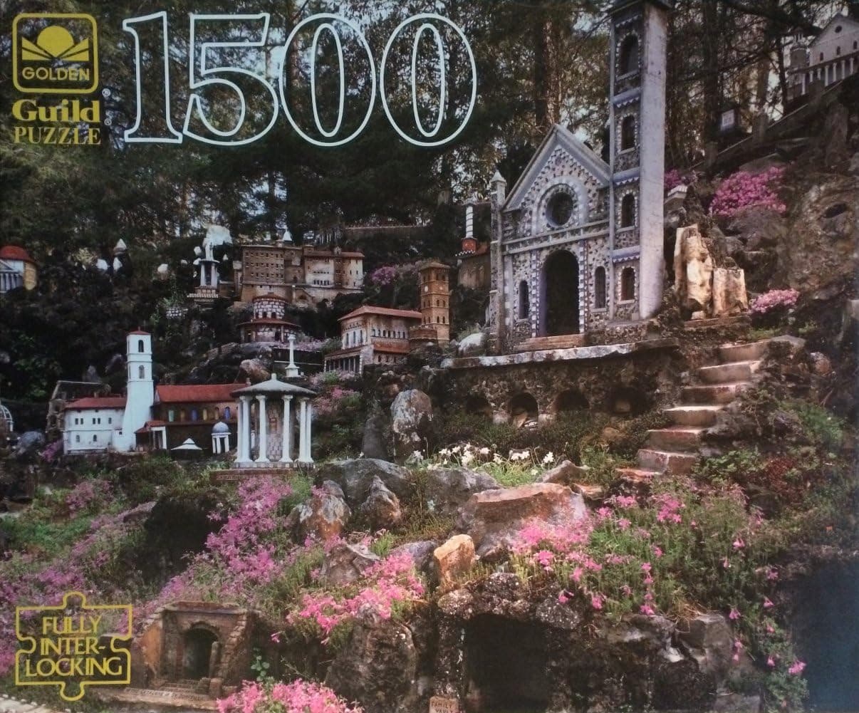 Golden Guild 1500 Piece Puzzle Ave Maria Grotto, Al by Golden Guild