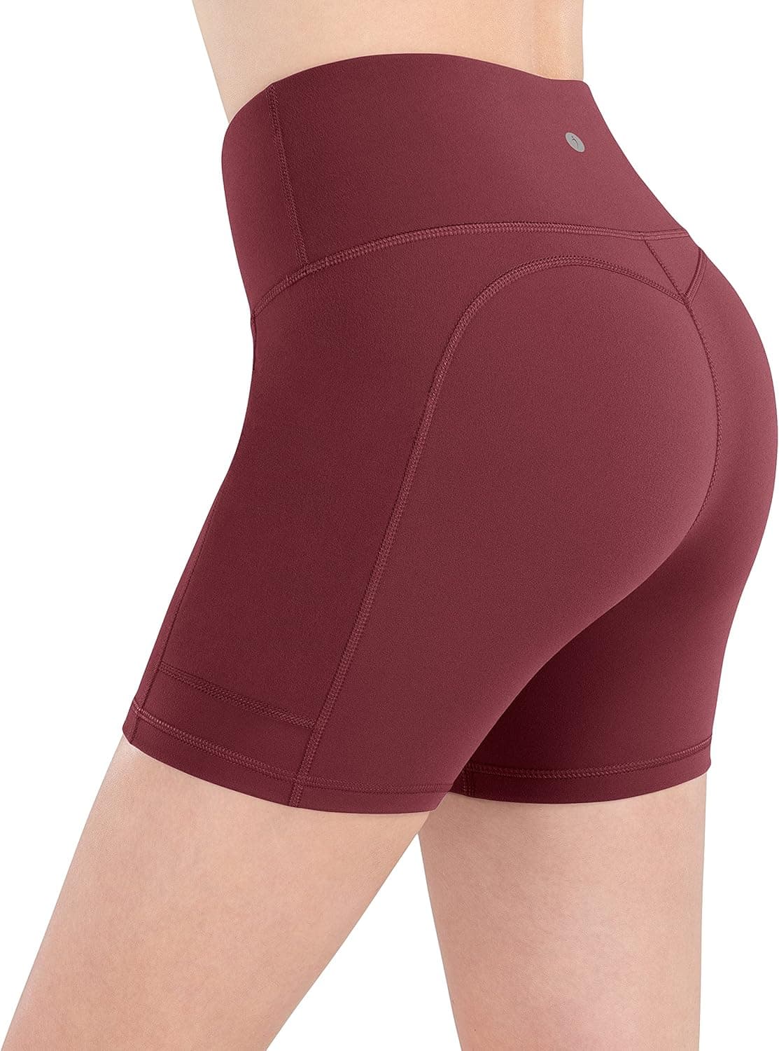 espidoo Yoga Shorts for Women, 4" 5" 8" Inseam High Waist Tummy Control Biker Short Pants for Workout Hiking Running Cycling