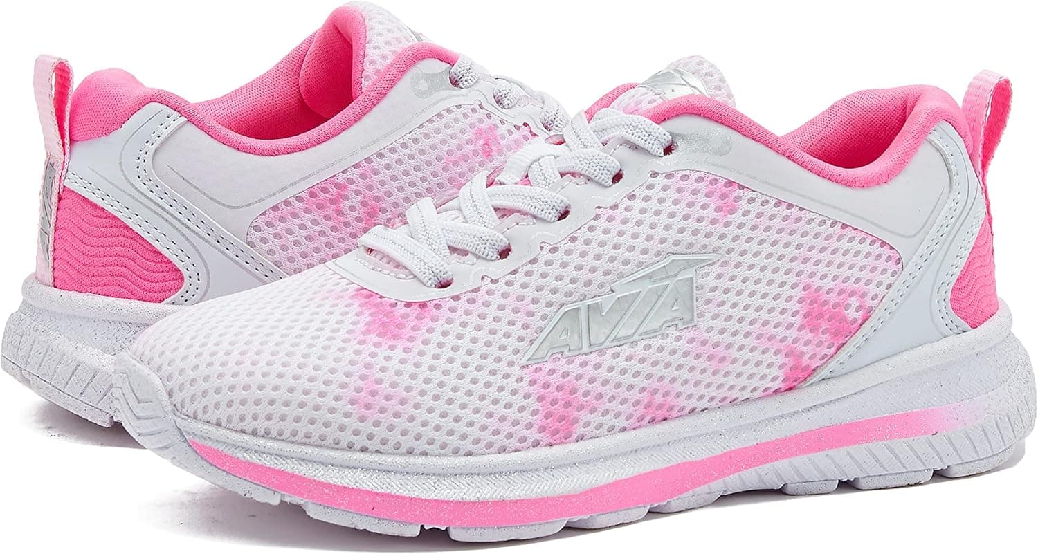 Avia Avi Factor Slip On Girls' Sneakers - Lightweight Tennis, Athletic, Running Shoes for Girls - Toddler, Little Kid, and Big Kid Sizes 11 to 6