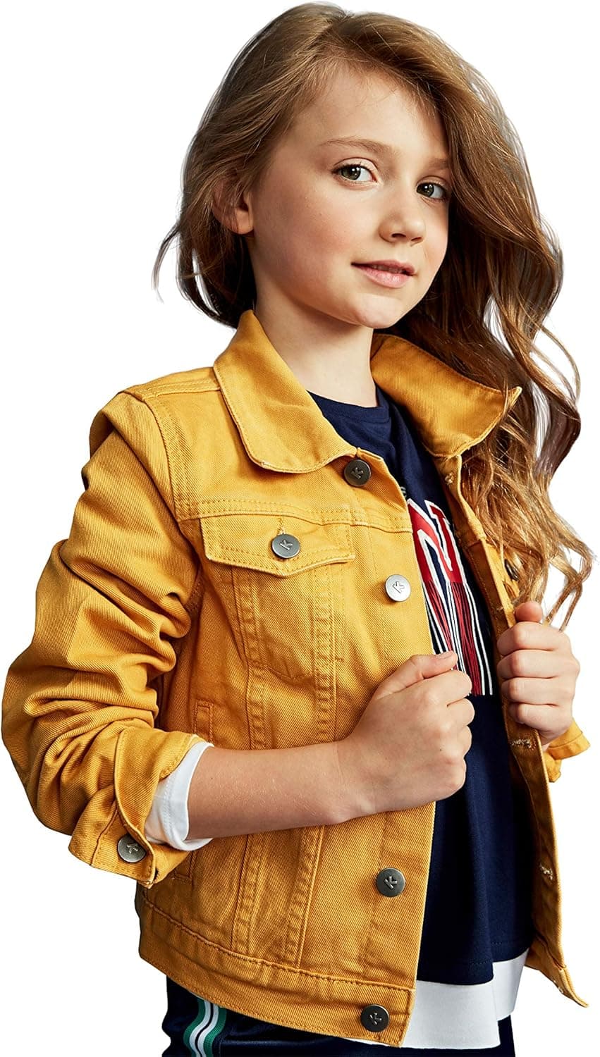 kidpik Girls Jean Jacket – Cute Colored Denim Jackets