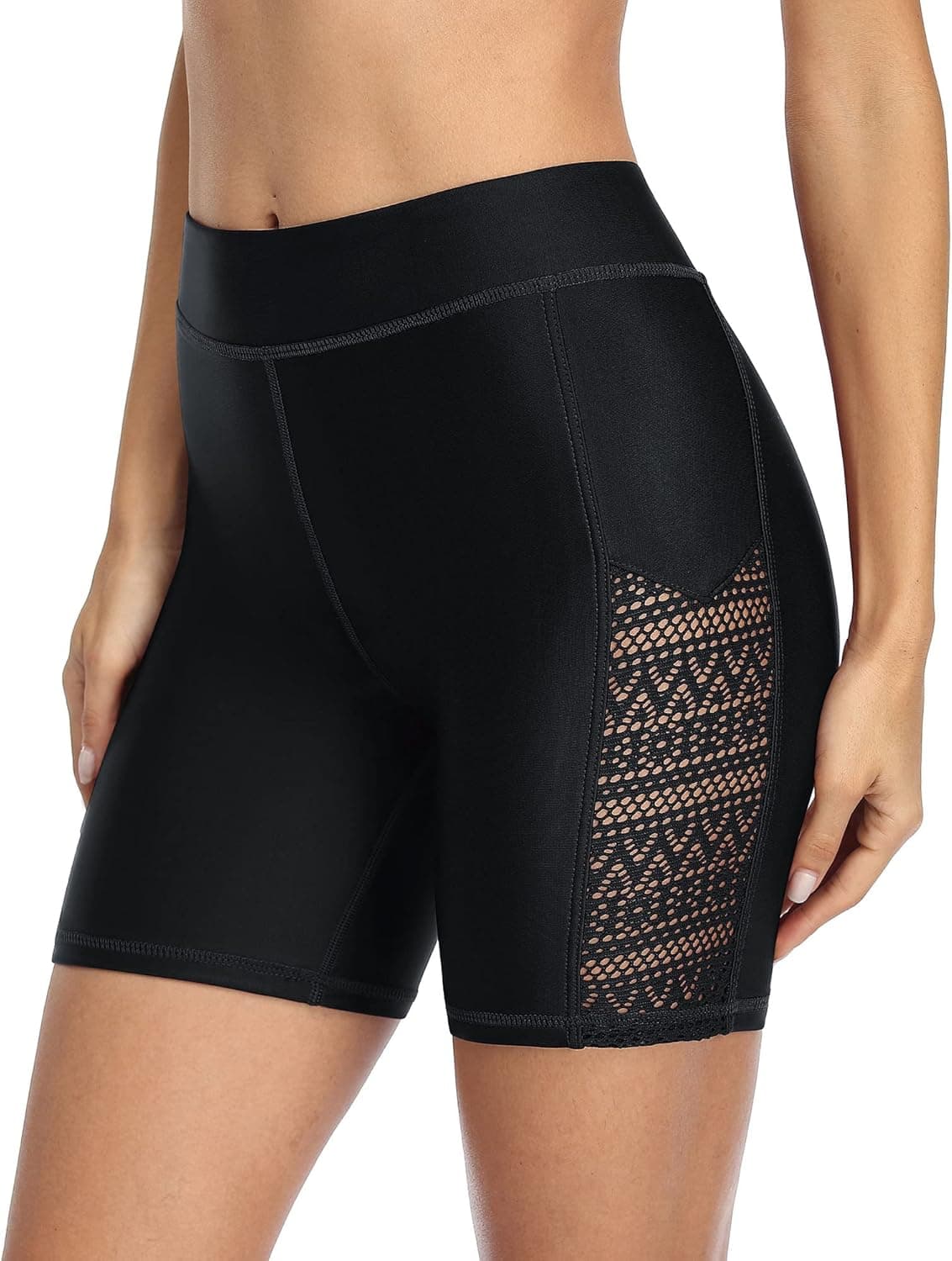 beautyin Women's Boardshort Swim Bottom High Waisted Tankini Swimwear Shorts