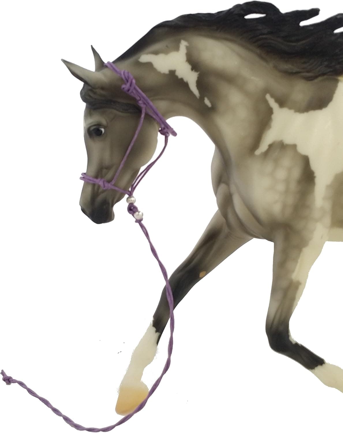 Model Horse Rope Halter and Lead, Purple