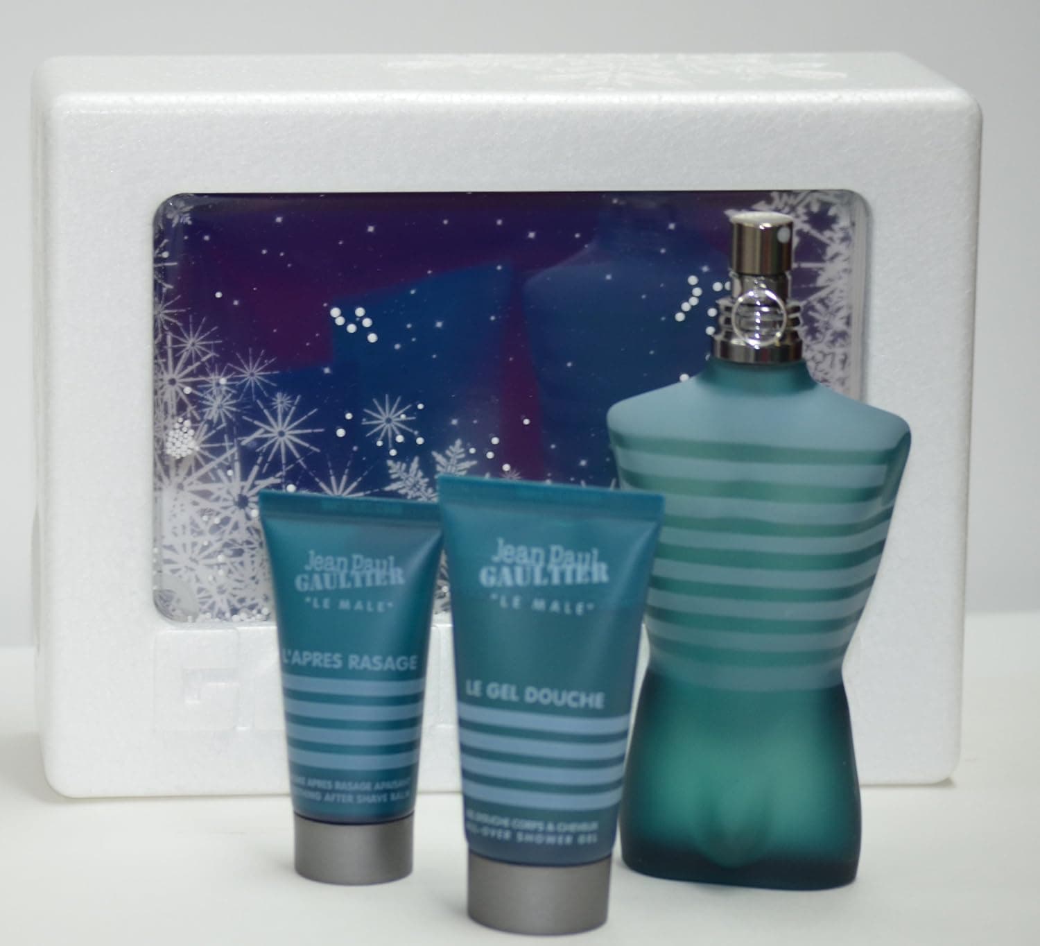 Jean Paul Gaultier Le Male by JPG, 3 piece gift set for men.
