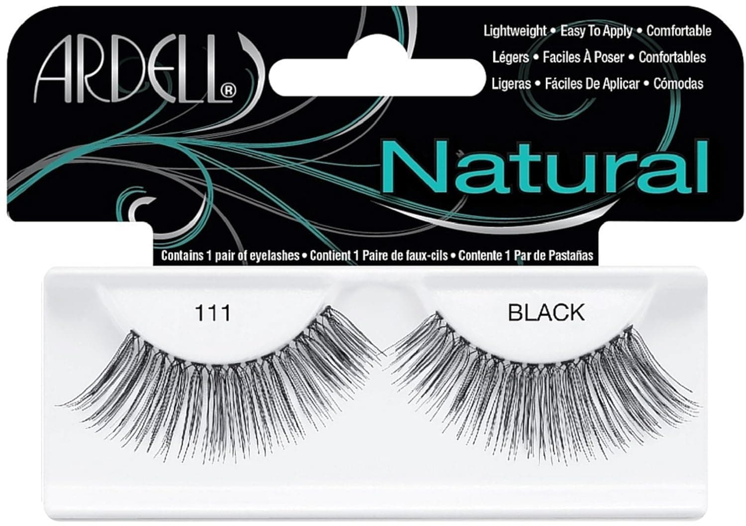 Ardell Natural Fashion Lashes, Black [111] 1 ea (Pack of 3)
