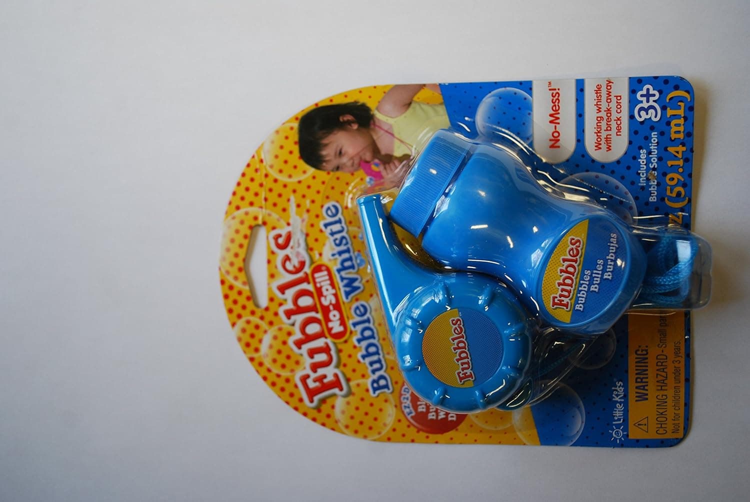 Fubbles No Spill Bubble Whistle-various Colors