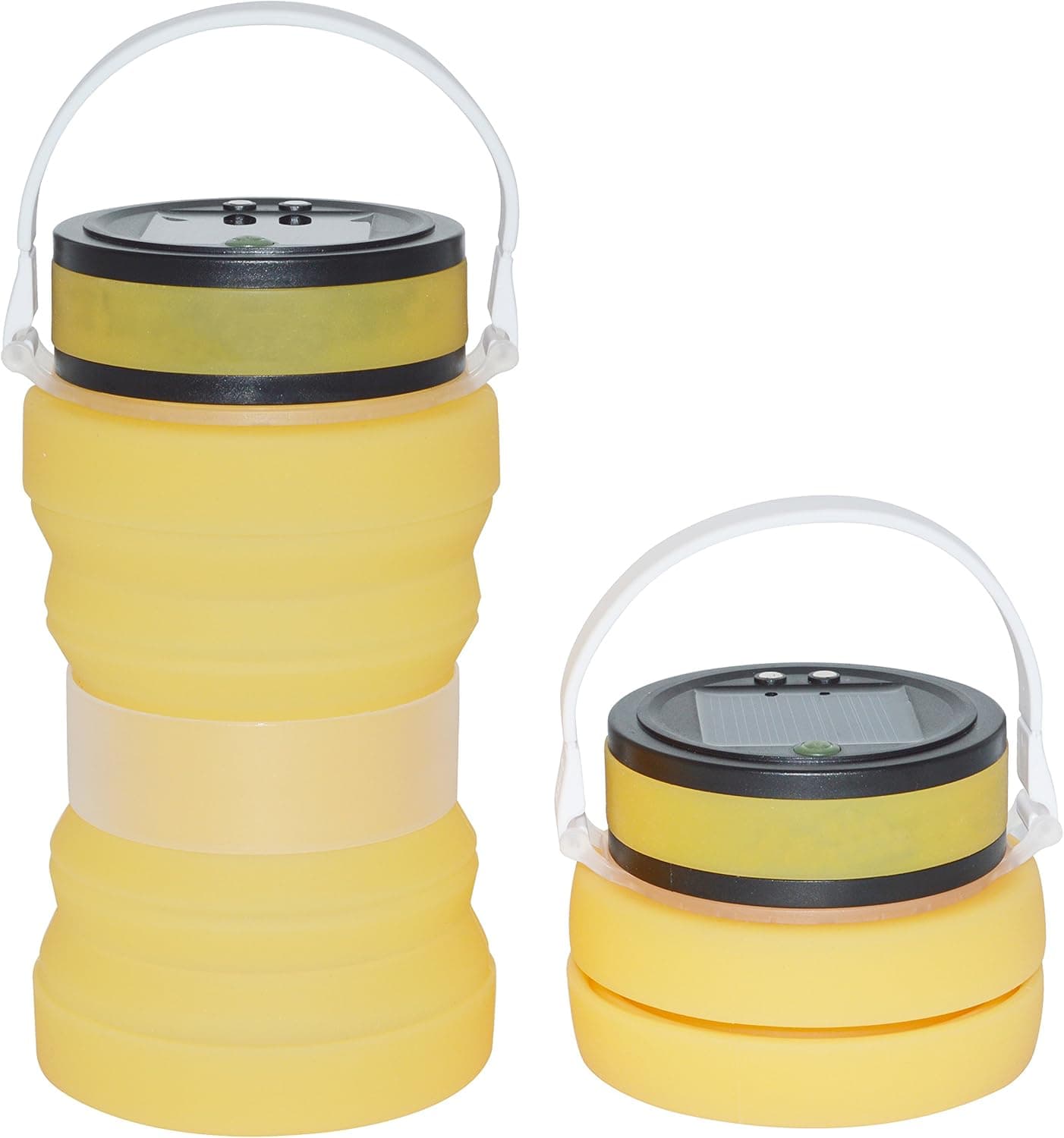 Auchee Collapsible Solar Camping Lantern -SOS Magnetic USB Rechargeable | IPX6 Waterproof Silicone Storage Bottle for Home Table Lamp Patio Tents Camping Boating Sailing Fishing Outdoor