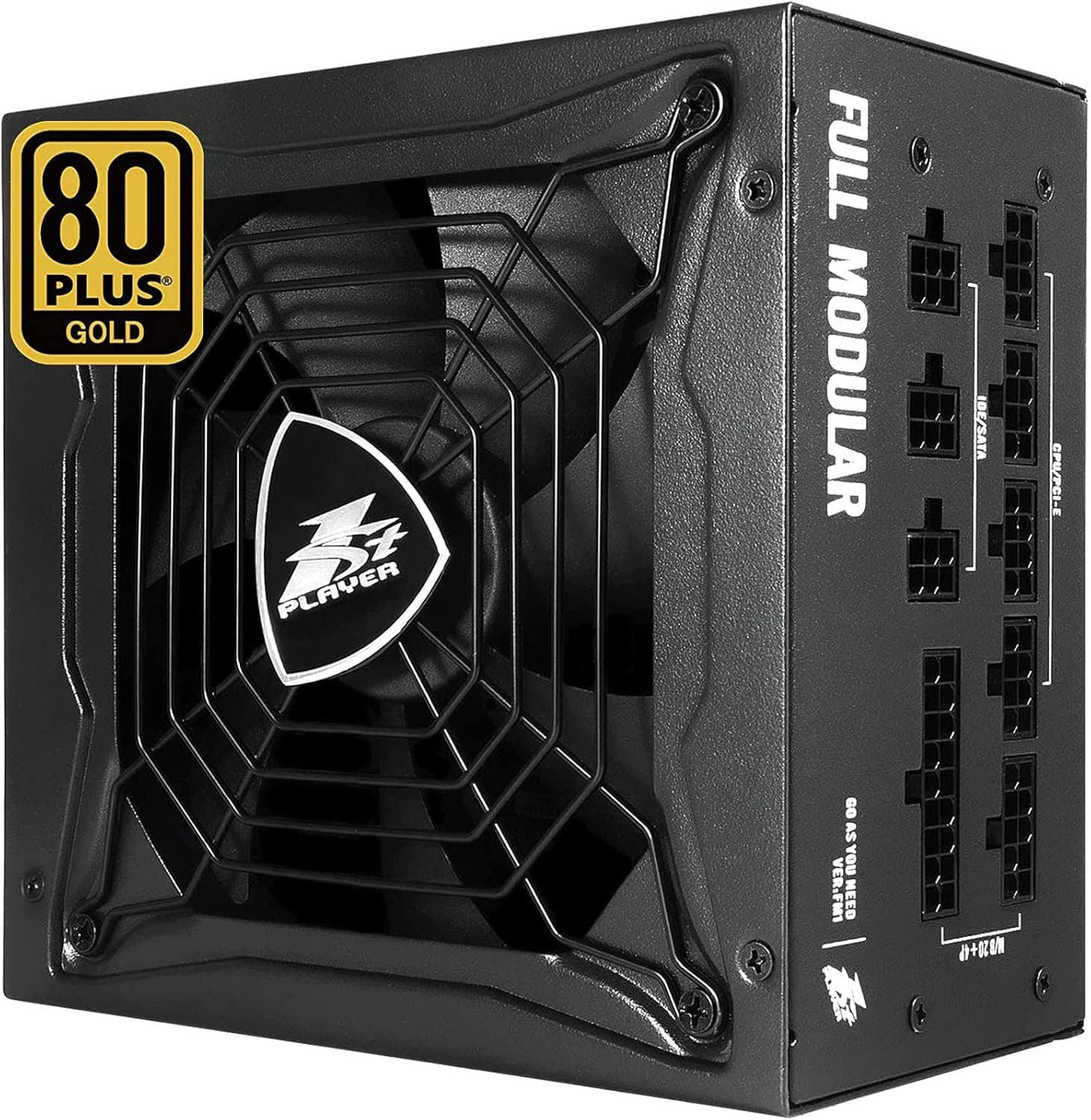 1STPLAYER Gaming Power Supply,850W Power Supply,PSU Fully Modular 80 Plus Gold Certified ATX Power Supply with 140mm Fan,10 Year Service Time ATX Power Supply,Japanese Capacitors