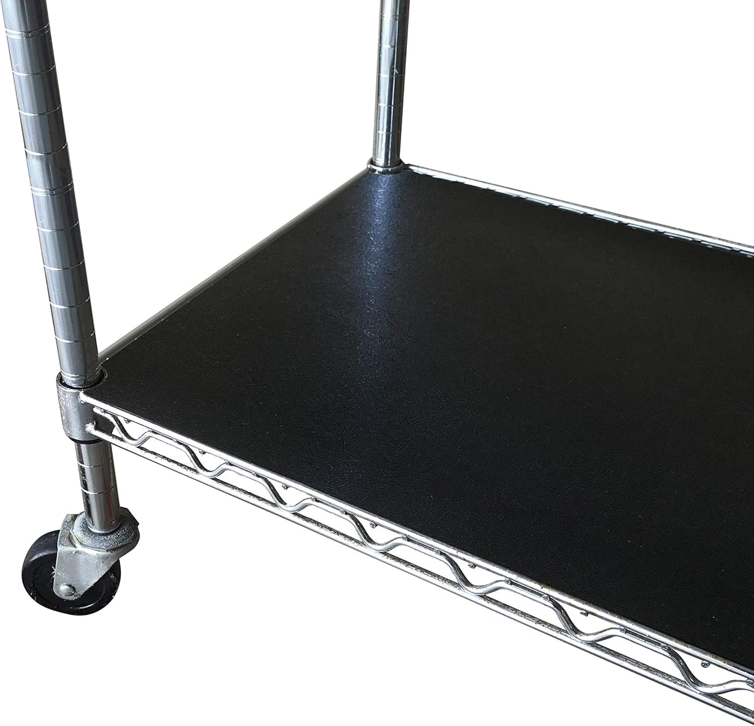 Resilia Shelf Liner Set for Wire Shelving Units – 5 Pack, 14 Inches x 36 Inches, Black Vinyl, Heavy Duty, Made in The USA, for Kitchen, Bathroom, Garage Storage