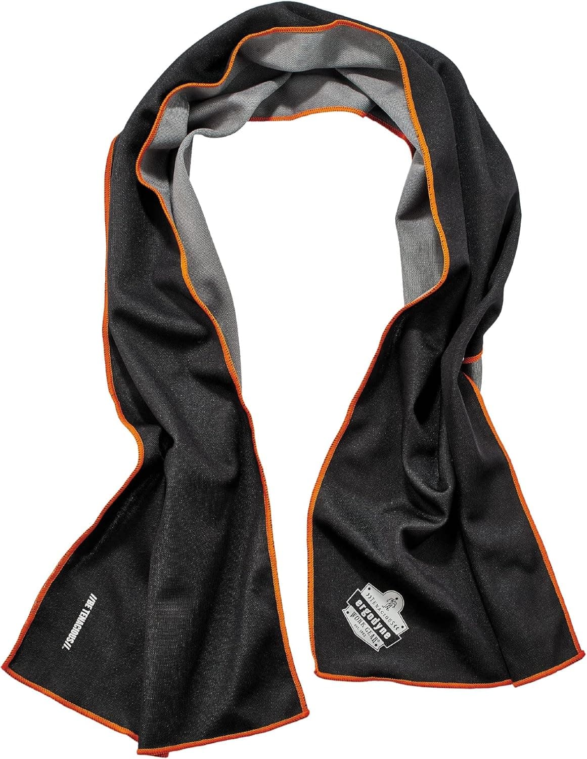 Ergodyne Chill Its 6602MF Cooling Towel, Soft Microfiber Material, UPF 50+,Gray,41" x 9.84"