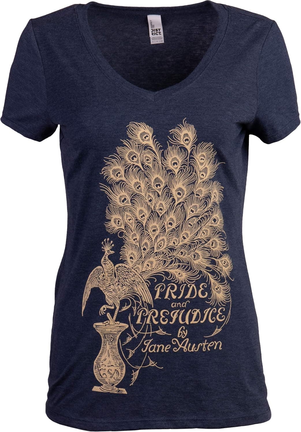 Pride & Prejudice | Jane Austen 1813 Romance Book Club Reader Reading Women's V-Neck T-Shirt Top