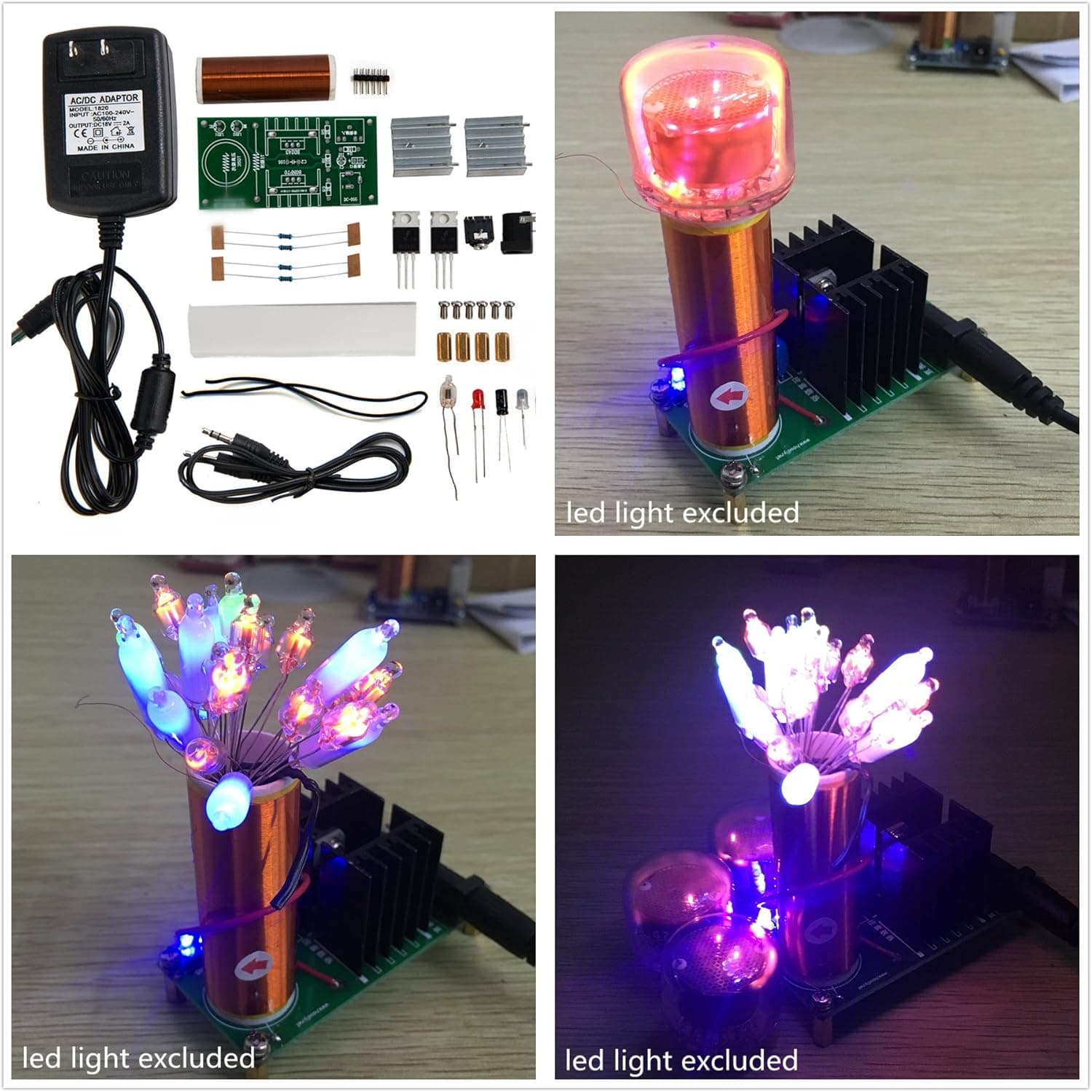 Joytech DIY Mini Music Tesla Coil Kit Wireless Transmission Education Model Toy MZ01