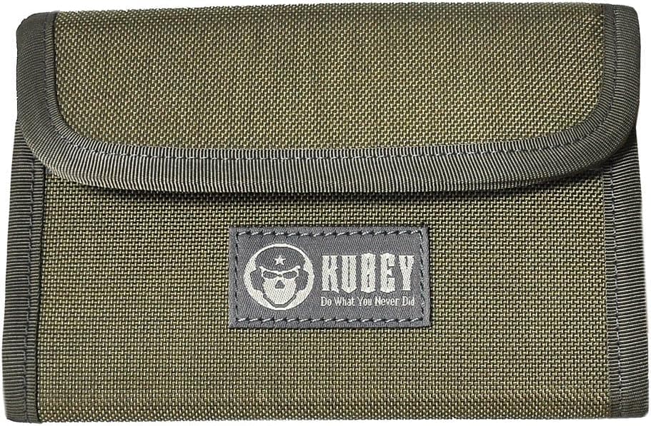 KUBEY Multi-Card bit Outdoor Nylon Wallet Khaki Small Size