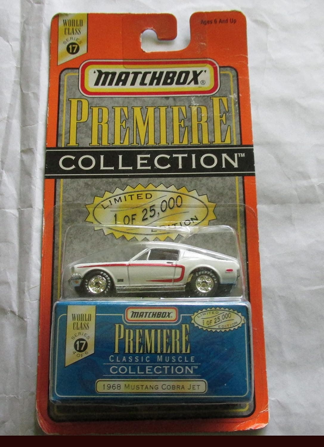 1968 Mustang Cobra Jet Matchbox Premiere Series 17 Classic Muscle Collection